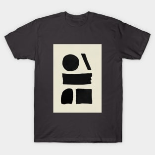 Black Paint Shapes T-Shirt